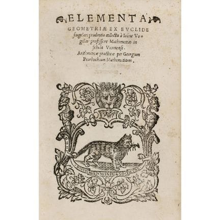 Vögelin, Johann, and Georg Puerbach. *Elementa Geo