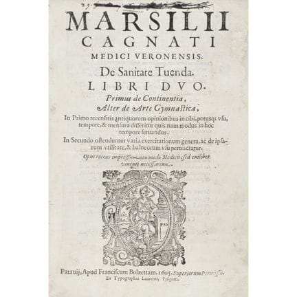 Cagnati, Marsilio. *De sanitate tuenda*. Pavia, Pa