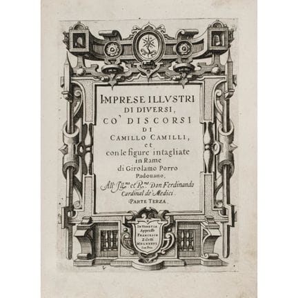 Camilli, Camillo. *Imprese illustri*, Venice, Zile
