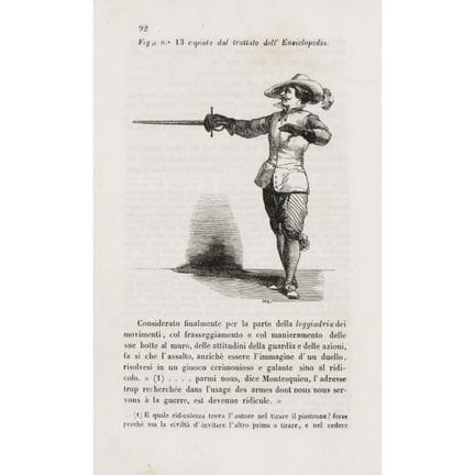 Ejemplar del Tratado de esgrima de Alberto Marchio