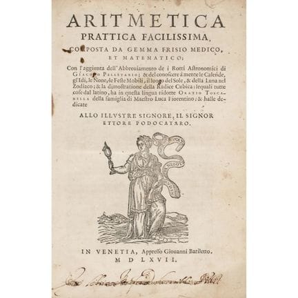 Frisius, Gemma. *Aritmetica Prattica Facilissima*.