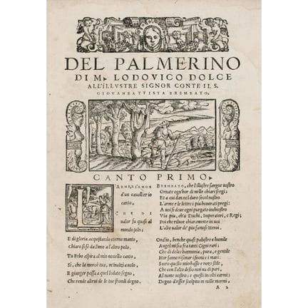 Dolce, Lodovico. *Il Palmerino*. Venice, Sessa, 15