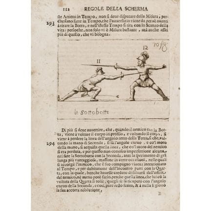 Marcelli, Francesco Antonio. Reglas de esgrima. Ro