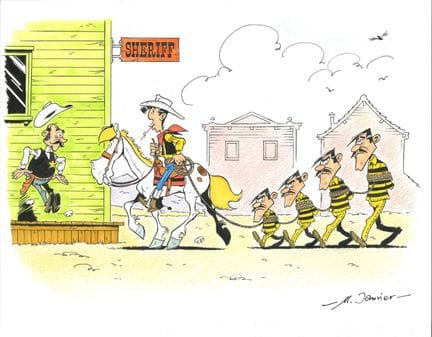 ENERO, nacido en 1954. 
Lucky Luke. 
El rancho mal