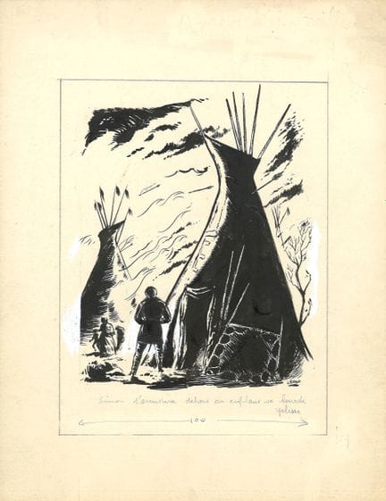 GIRAUD (1938-2012). 
Amérique en mille de Georges 