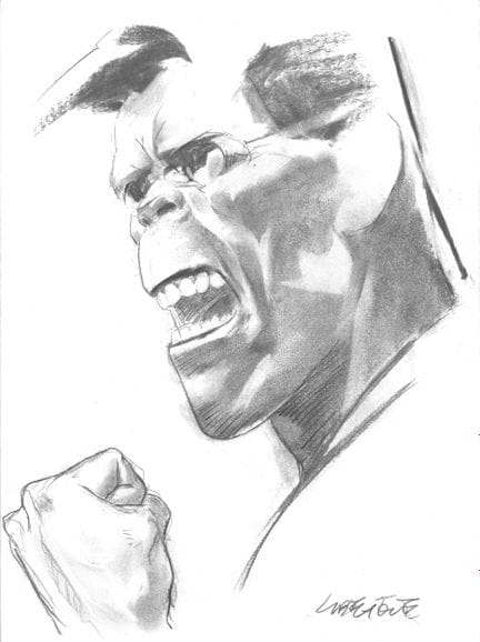 LIBERATORE nacido en 1953. 
Dibujo original. 
Gran