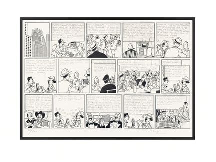 HERGE (1907-1983). 
Litografía poco común correspo