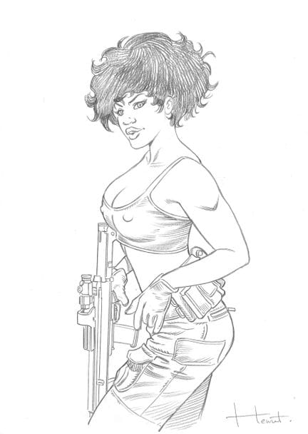 HENRIET nacido en 1973. 
XIII. 
Jones. 
Dibujo. 
G