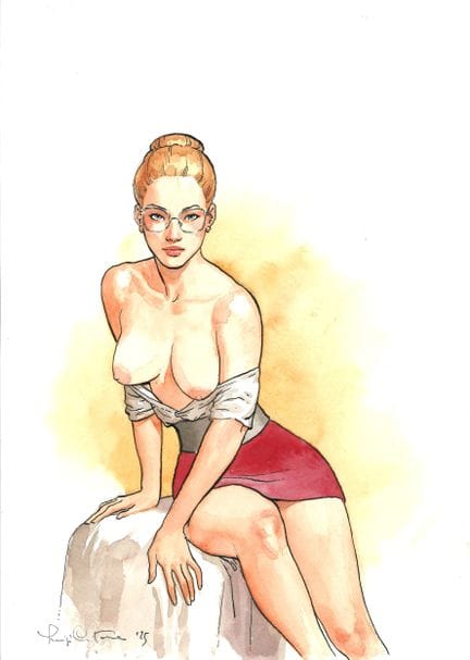 CRITONE, nacido en 1971. 
«Fiebre». 
Dibujo erótic