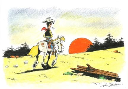 JANVIER, nacido en 1954. 
Lucky Luke. 
El rancho m