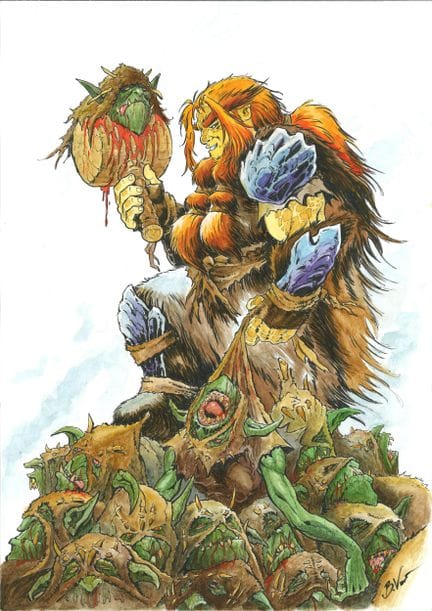 VUKIC, nacido en 1976. 
Orcos y duendes. 
Ilustrac