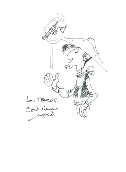 MORRIS (1923-2001). 
Dedicatoria. 
Lucky Luke y su