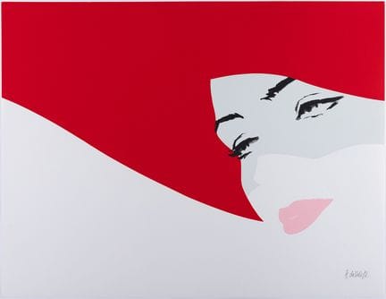 阿姆莱托·达拉·科斯塔（米兰，1929–2024）。

“迷失的目光。” 

丝网印刷作品。 

由