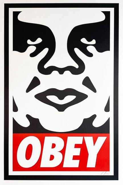 谢泼德·费瑞（南卡罗来纳州查尔斯顿，1970年）。

《OBEY ICON》，2026年。

纸本彩
