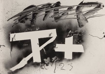 ANTONI TÀPIES (Barcellona, 1923–2012).

“T i creu”