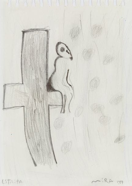 维克多·米拉（萨拉戈萨，1949年—慕尼黑，2003年）。

《埃斯蒂利塔》，1977年。

纸本铅