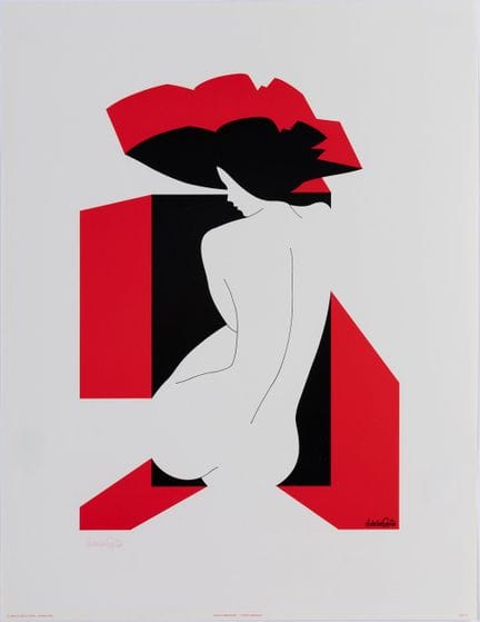 阿姆莱托·达拉·科斯塔（米兰，1929–2024）。

“璀璨的第四维度。”

丝网版画。

由达拉