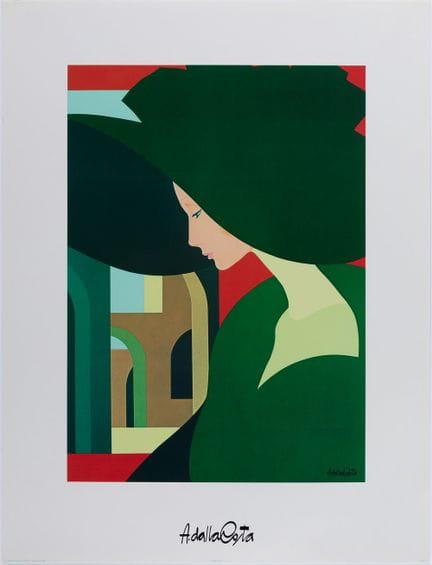 阿姆莱托·达拉·科斯塔（米兰，1929–2024）。

《安赫利卡》，约1975年。

丝网印刷。
