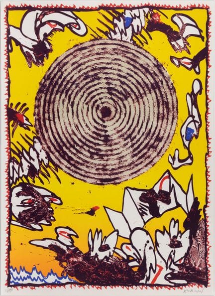 PIERRE ALECHINSKY (Bruxelles, 1927).

« Séoul », 1