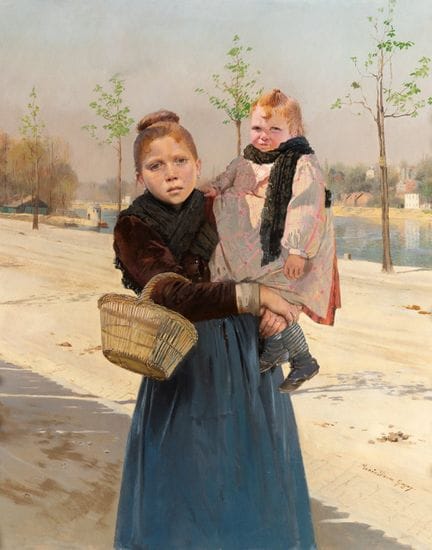 MAXIMILIENNE GUYON (Francia, 1868-1903).

"Les enf
