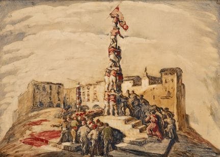 JOSÉ MARÍA SERT (Barcelona, 1874–1945).

"Castelle