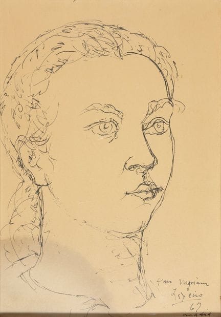 拉谢罗，何塞·奥特罗·阿贝莱多（拉林，蓬特韦德拉，1908年—维戈，1996年）。

《无题》。马德