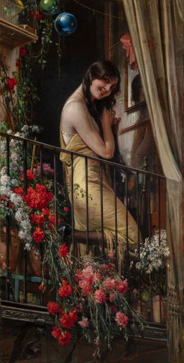 JULIO BORRELL PLA (Barcelona, 1877–1957).
“Young w