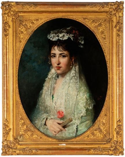 Escuela Española, ca.1860-70.

"Retrato de una dam