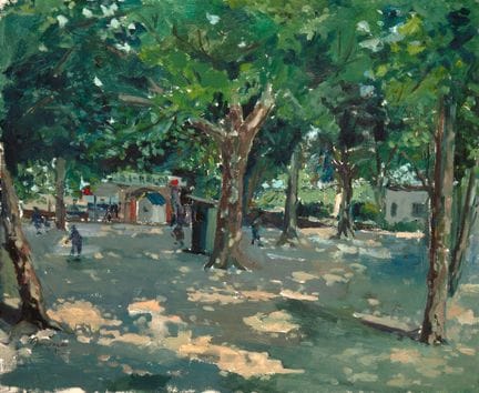 JORGE MERCÉ (Castellón, 1950).

«El parque», 1972.