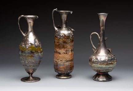 JERUSALEM GLASS STUDIO. Israel.

Set of three jars