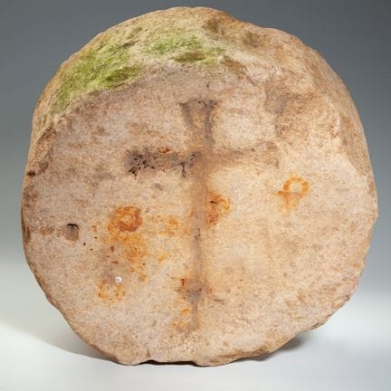 Stele with Greek and Latin cross. Spain, 12th cent