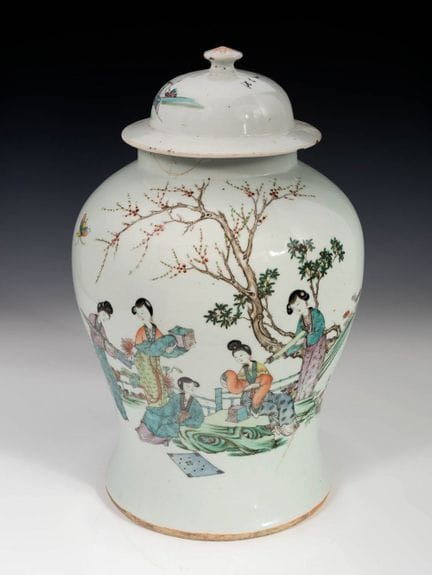 Rose Family Vase. China, 1920-50.

Glazed porcelai