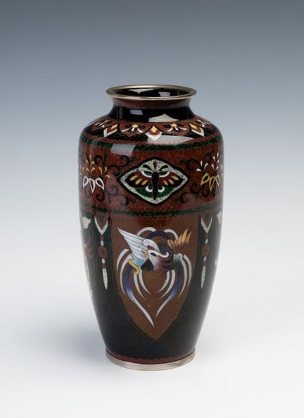 Vase; Japan, Taisho period, c. 1920.

Bronze and c