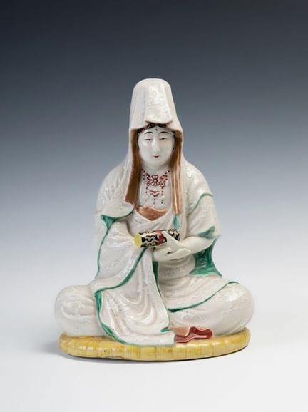 Kannon; Japan, Meiji period, c. 1910.

Hand-painte