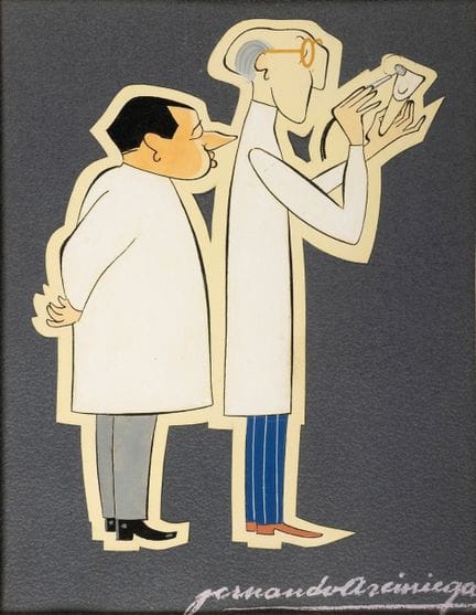 FERNANDO ARCINIEGA (20th century).

"Characters". 