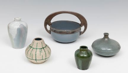 Set of five vases; ROSHENTAL and others; first hal