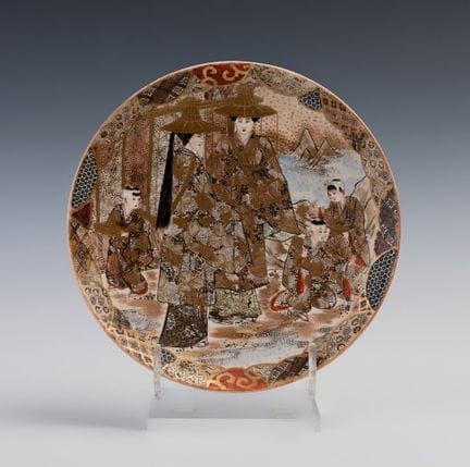 Dish; Japan, Taisho period, c. 1920. 

Hand-painte