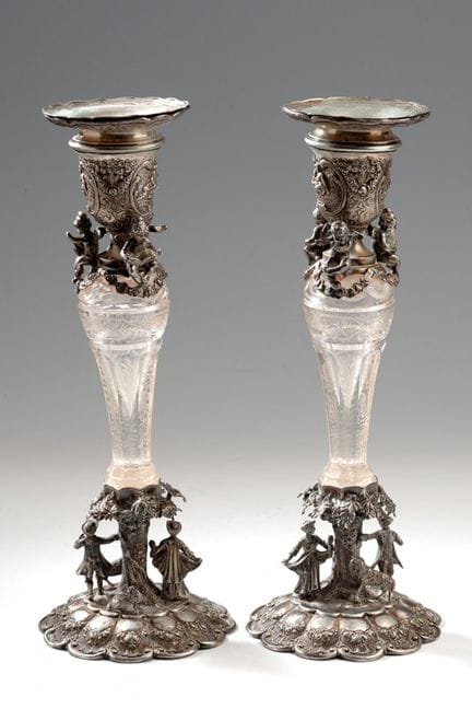 Pair of candlesticks, Germany, late 19th - early 2
