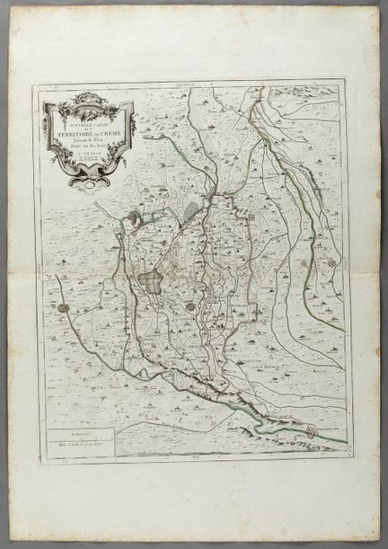 "NUEVO MAPA DEL TERRITORIO DE CREMA", mapa pertene