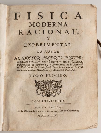 ANDRÉS PIQUER ARRUFAT (Castellón, 1704 - Madrid, 1