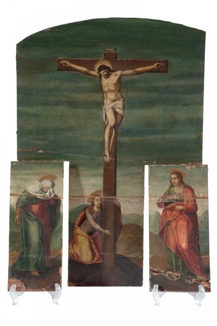 Spanish School; late sixteenth century.

"Calvary"