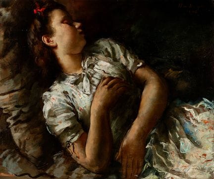 安东尼奥·维拉·阿鲁法特（萨瓦德尔，1894年—巴塞罗那，1989年）。

《沉睡的少女》，1942