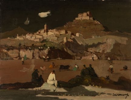 拉斐尔·杜兰坎普斯（萨瓦德尔，1891年—巴塞罗那，1979年）。

《卡佩亚》。

木板油画

右