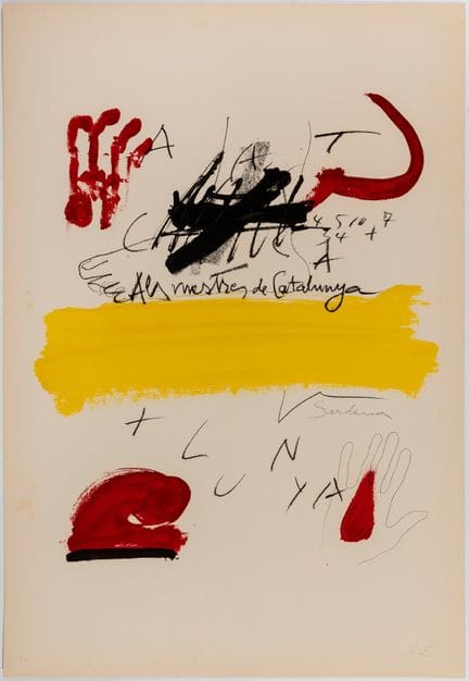 ANTONI TÀPIES PUIG (Barcelona, 1923–2012).

Ohne T
