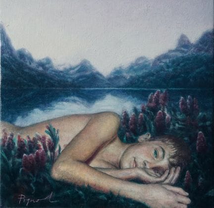 CHRISTIAN PIGNOL (Madrid, 1970).

„Gabriel“.

Öl a