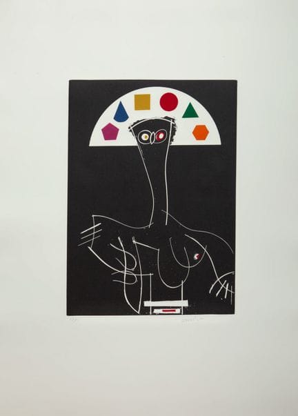 MANOLO VALDÉS (Valencia, 1942).

"Picasso", 1984. 