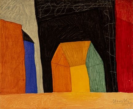 PEP SALLÉS (Sabadell, 1956).

„Häuser“, 2003.

Öl 
