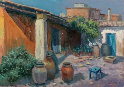 JUAN DEL POZO (Madrid, 1969).

« Cour d'une maison