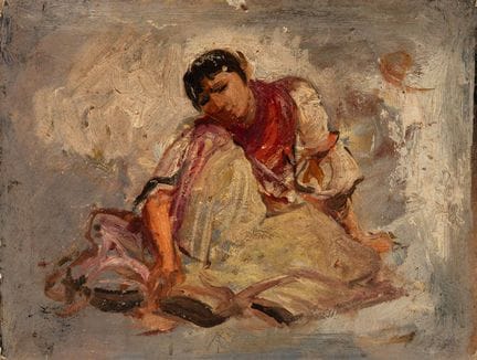 École espagnole, vers 1900.

« Figure féminine ».
