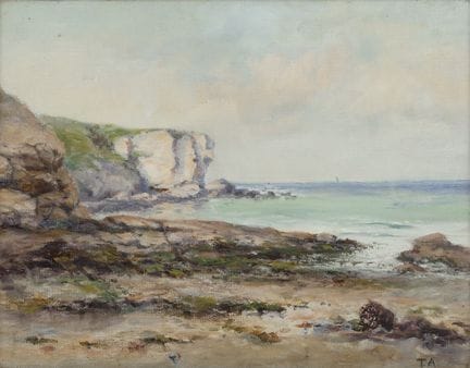 École anglaise, fin du XIXe siècle.

« Paysage mar